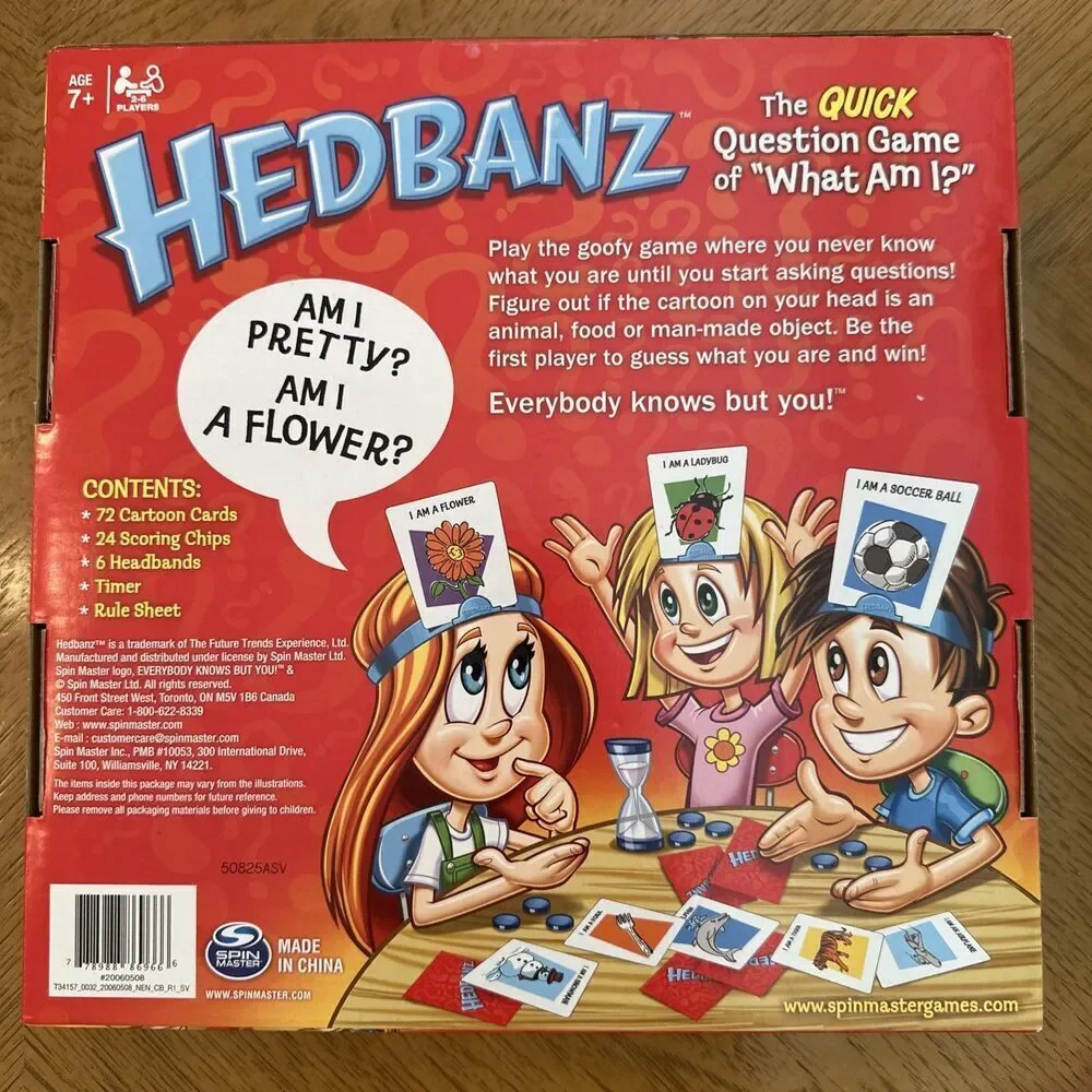 Spin Master Game Hedbanz New sealed 2nd edition Questions Game